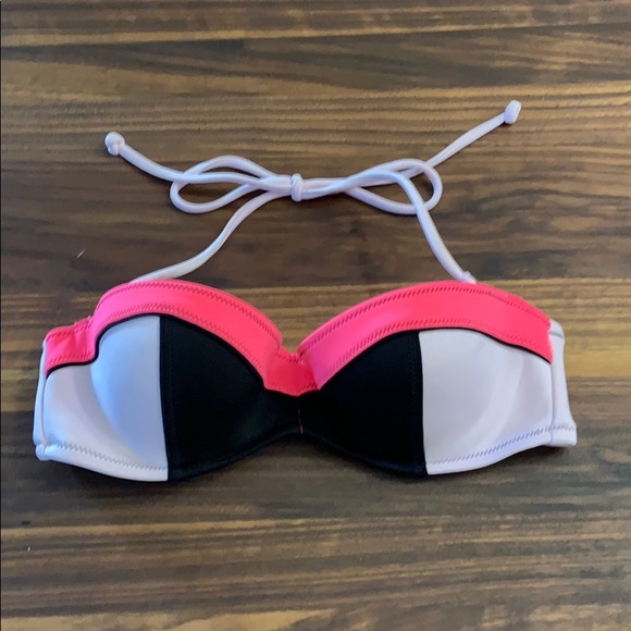 Victoria's Secret Other - VS color block pink halter strapless festival top